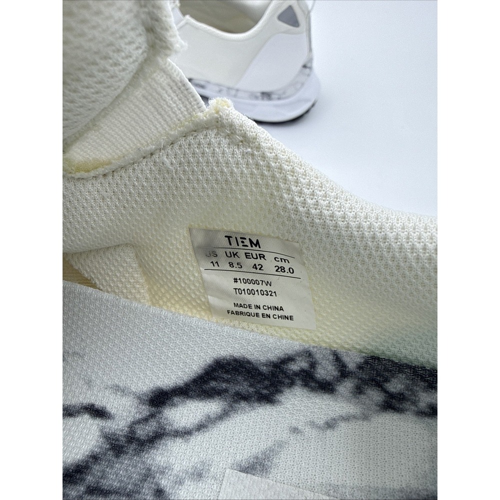 TIEM Slipstream Indoor Cycling Shoes Womens 11 White Marble Cleats Spin Gym - Picture 5 of 6